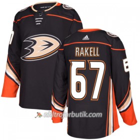 Män Ishockey Anaheim Ducks Tröja Rickard Rakell 67 Adidas 2017-2018 Svart Authentic